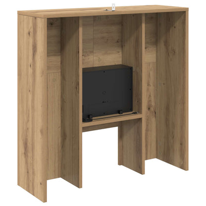 Electric Fireplace Artisan Oak 75 x 24.5 x 75 cm