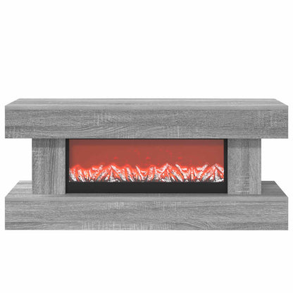 Electric Fireplace Grey Sonoma 100 x 30 x 44 cm Engineered wood