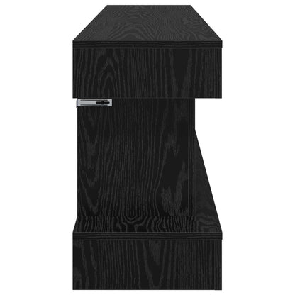 Electric Fireplace Black Oak 150 x 30 x 50 cm Engineered wood