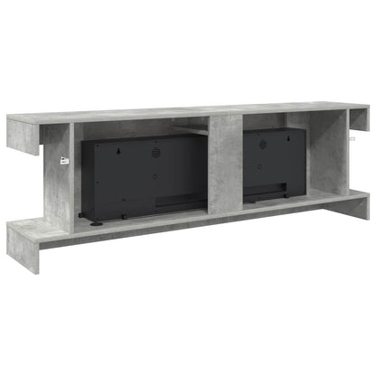 Electric Fireplace Concrete 150 x 30 x 50 cm Engineered wood