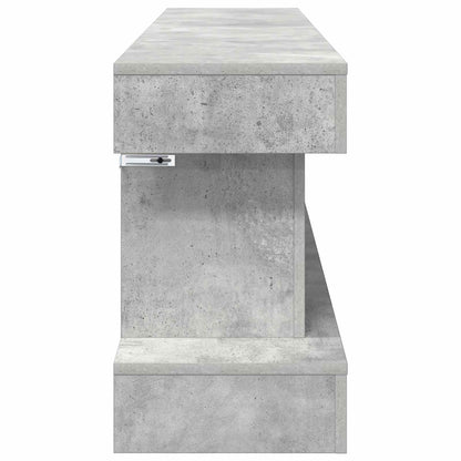 Electric Fireplace Concrete 150 x 30 x 50 cm Engineered wood