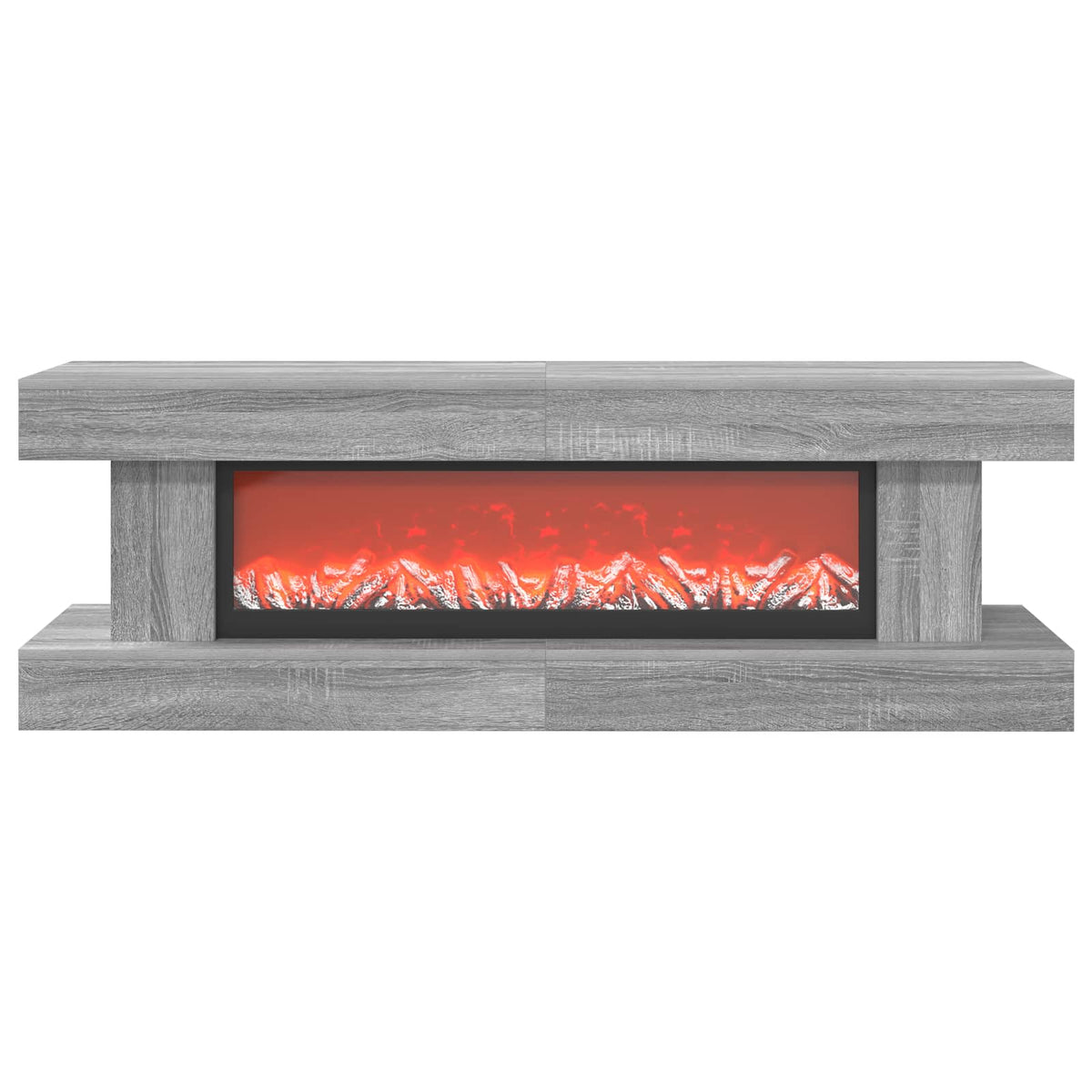 Electric Fireplace Grey Sonoma 150 x 30 x 50 cm Engineered wood