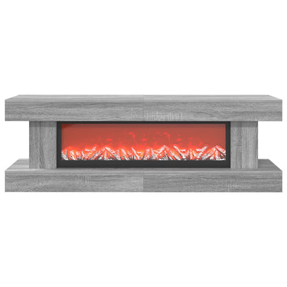 Electric Fireplace Grey Sonoma 150 x 30 x 50 cm Engineered wood