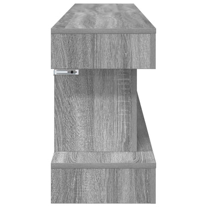 Electric Fireplace Grey Sonoma 150 x 30 x 50 cm Engineered wood