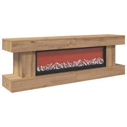 Electric Fireplace Artisan Oak 150 x 30 x 50 cm Engineered wood