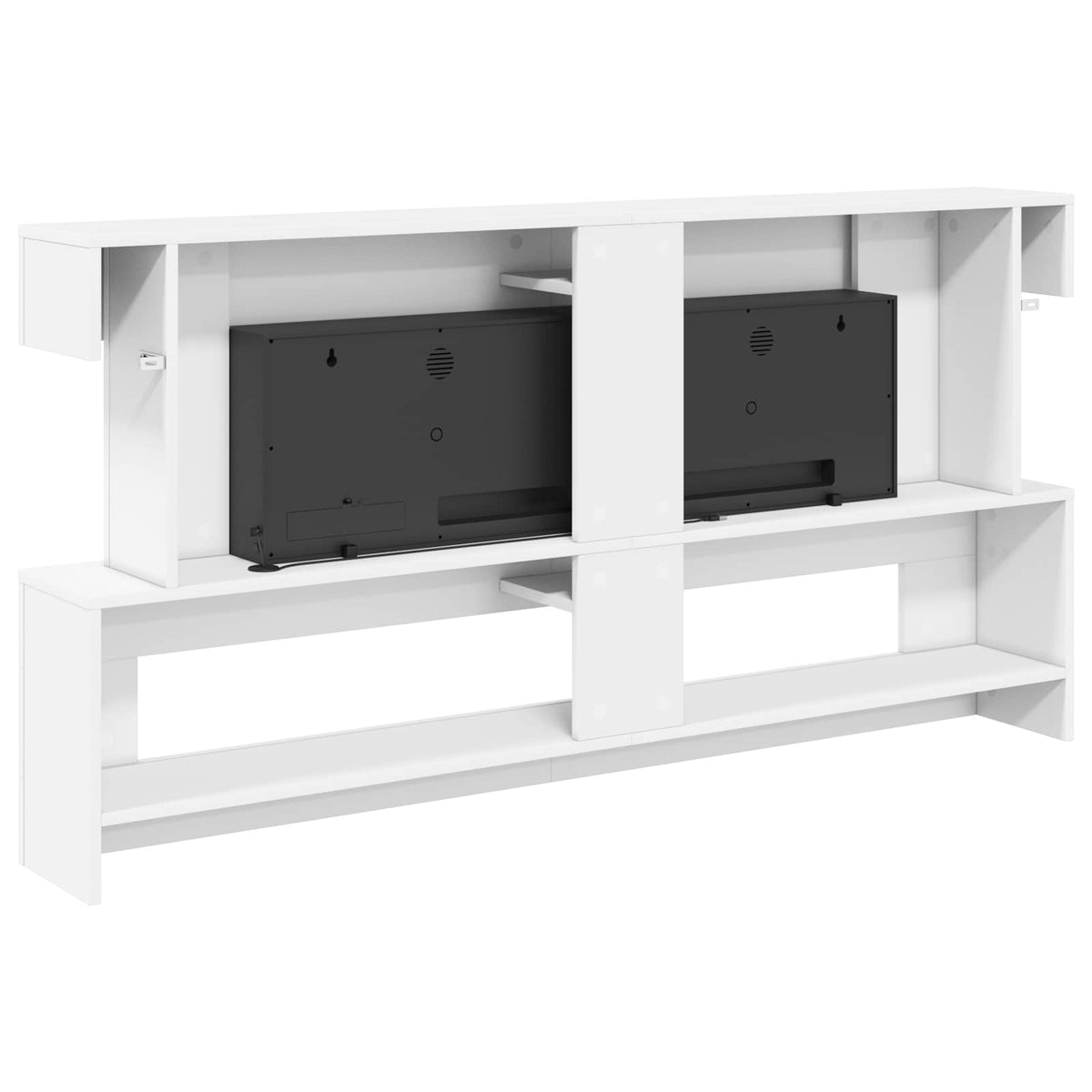 Electric Fireplace White 150 x 21 x 77 cm Engineered wood