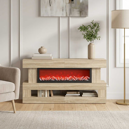 Electric Fireplace Sonoma 150 x 21 x 77 cm Engineered wood