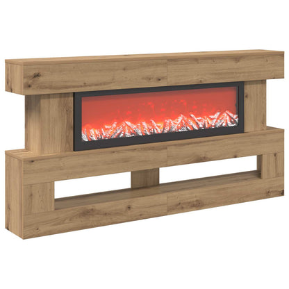 Electric Fireplace Artisan Oak 150 x 21 x 77 cm Engineered wood