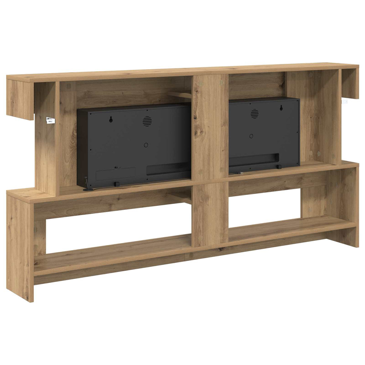 Electric Fireplace Artisan Oak 150 x 21 x 77 cm Engineered wood