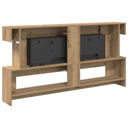 Electric Fireplace Artisan Oak 150 x 21 x 77 cm Engineered wood