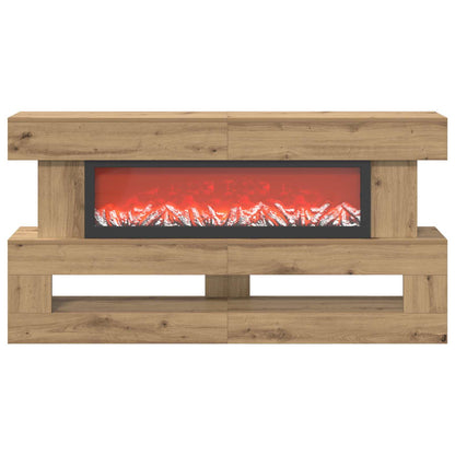 Electric Fireplace Artisan Oak 150 x 21 x 77 cm Engineered wood