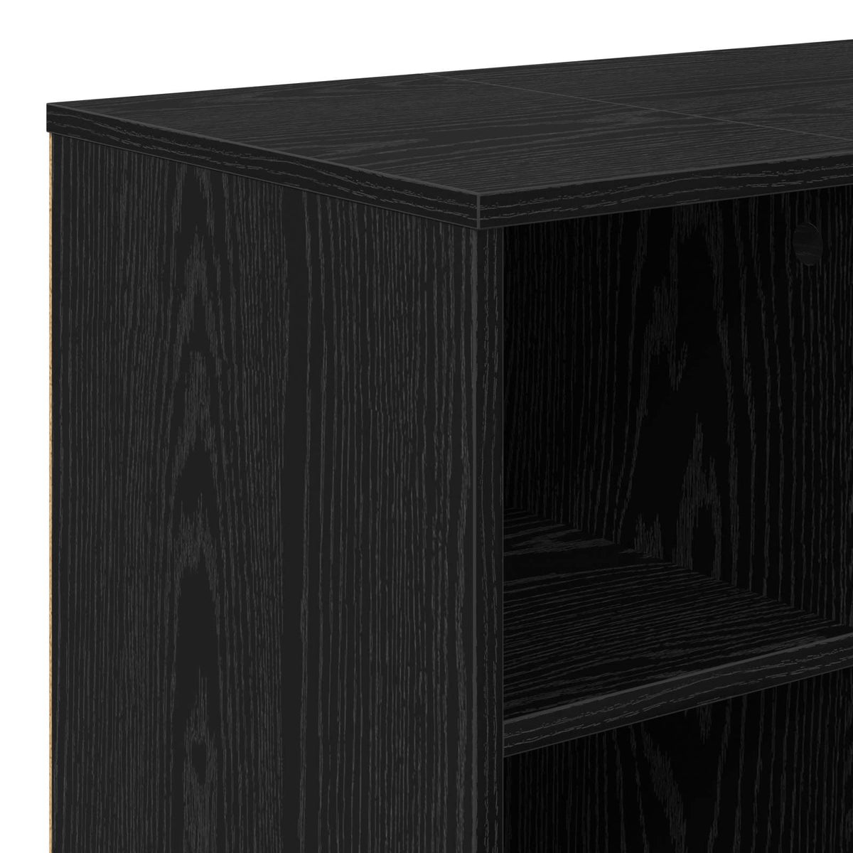 Electric Fireplace Black Oak 100 x 37 x 45.5 cm Engineered wood