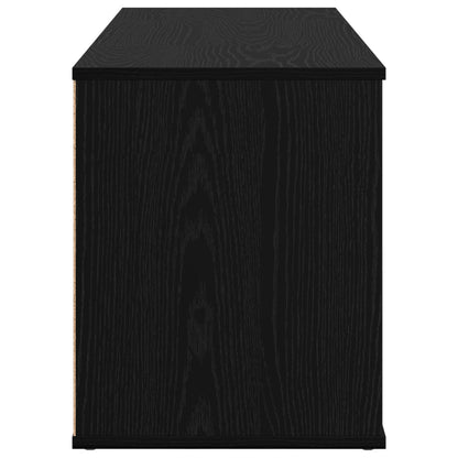 Electric Fireplace Black Oak 100 x 37 x 45.5 cm Engineered wood