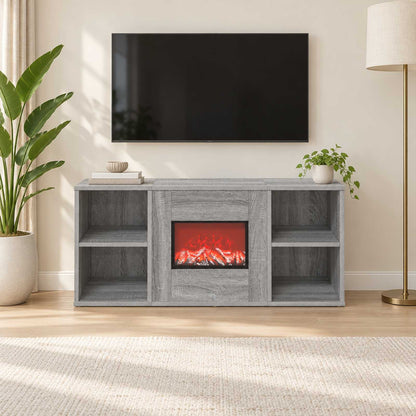 Electric Fireplace Grey Sonoma 100 x 37 x 45.5 cm