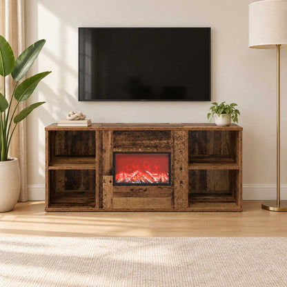 Electric Fireplace Old Wood 100 x 37 x 45.5 cm Engineered wood