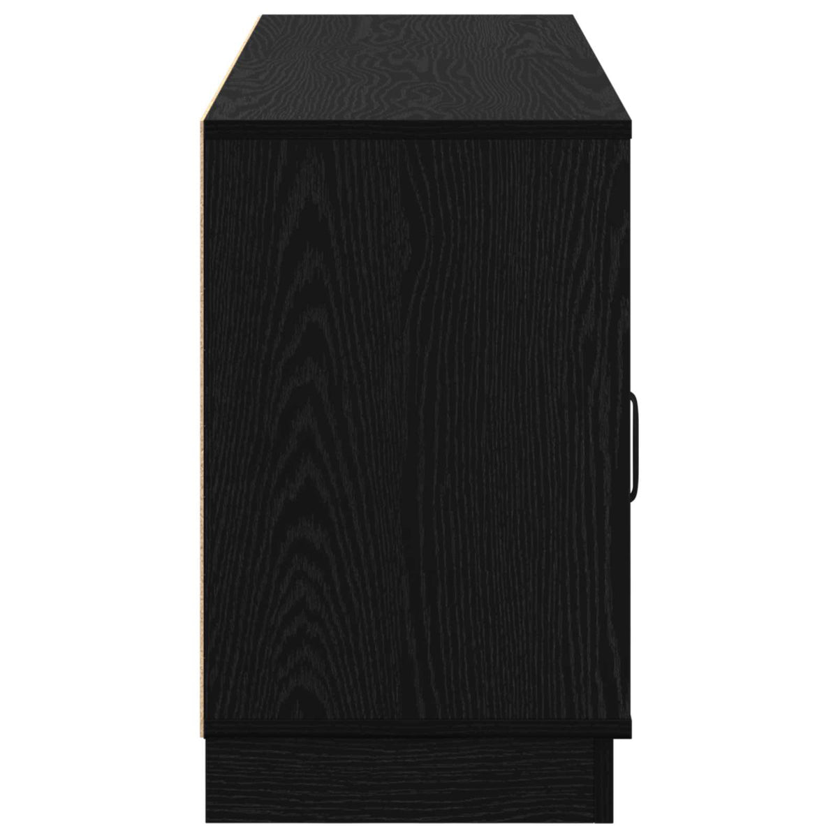 Electric Fireplace Black Oak 100 x 33 x 55 cm Engineered wood
