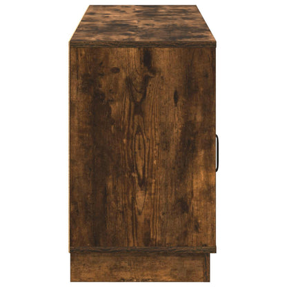 Electric Fireplace Smoked Oak 100 x 33 x 55 cm Engineered wood