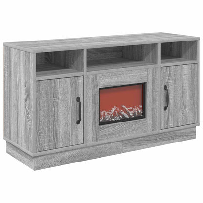 Electric Fireplace Grey Sonoma 100 x 33 x 55 cm Engineered wood