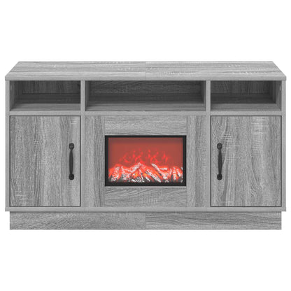 Electric Fireplace Grey Sonoma 100 x 33 x 55 cm Engineered wood