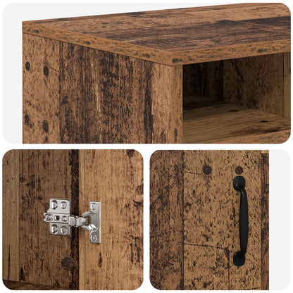 Electric Fireplace Old Wood 100 x 33 x 55 cm Engineered wood