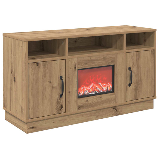 Electric Fireplace Artisan Oak 100 x 33 x 55 cm Engineered wood