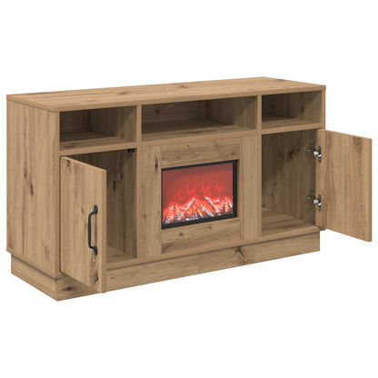 Electric Fireplace Artisan Oak 100 x 33 x 55 cm Engineered wood