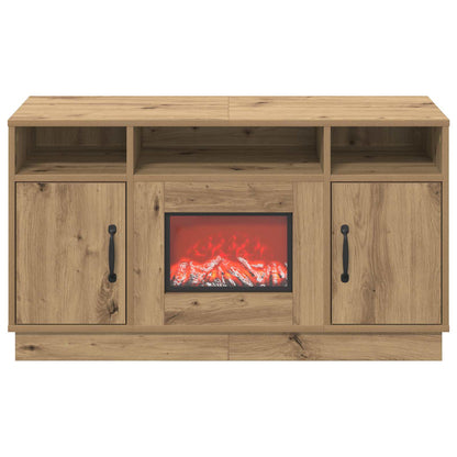 Electric Fireplace Artisan Oak 100 x 33 x 55 cm Engineered wood