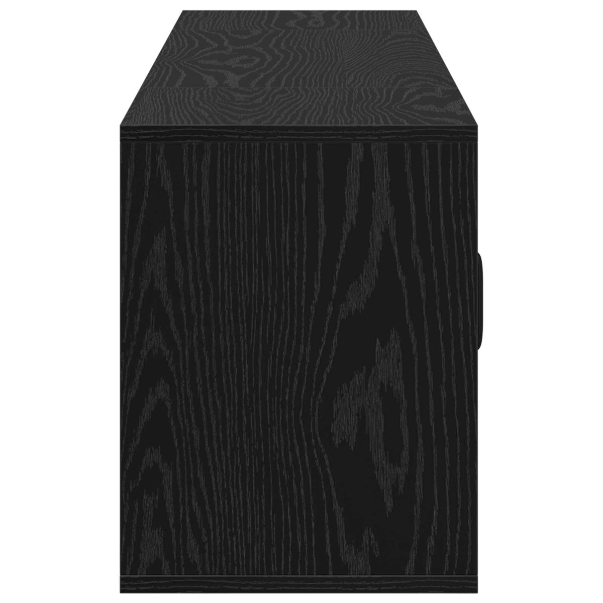 Electric Fireplace Black Oak 140.5 x 30 x 39 cm Engineered wood