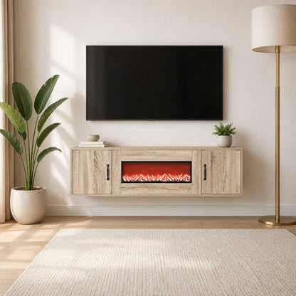 Electric Fireplace Sonoma 140.5 x 30 x 39 cm Engineered wood