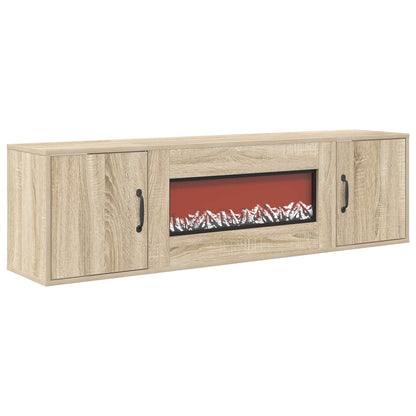 Electric Fireplace Sonoma 140.5 x 30 x 39 cm Engineered wood