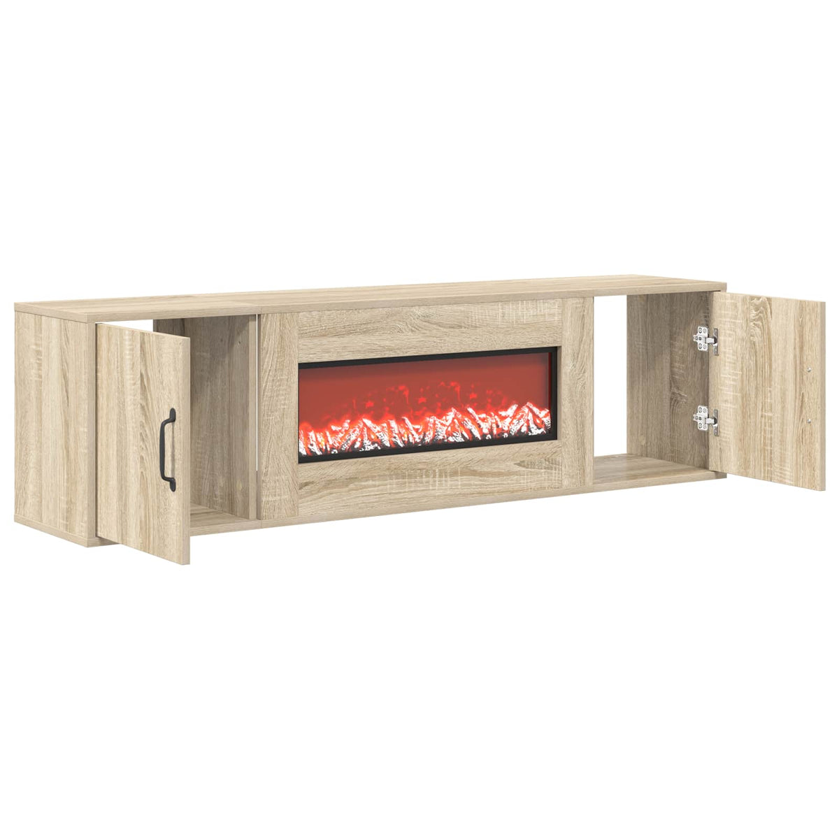 Electric Fireplace Sonoma 140.5 x 30 x 39 cm Engineered wood