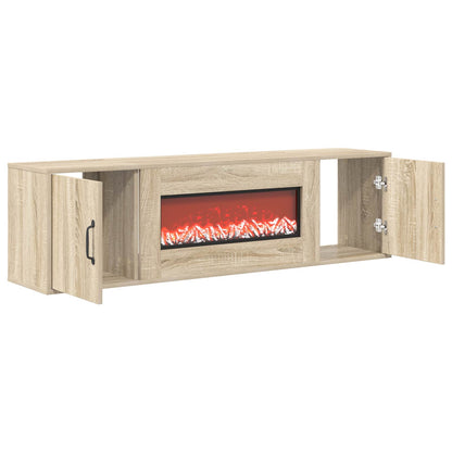 Electric Fireplace Sonoma 140.5 x 30 x 39 cm Engineered wood