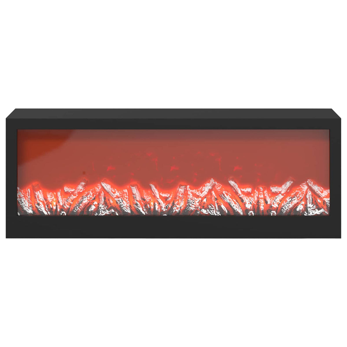 Electric Fireplace Concrete 140.5 x 30 x 39 cm Engineered wood