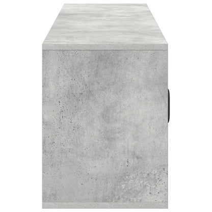 Electric Fireplace Concrete 140.5 x 30 x 39 cm Engineered wood