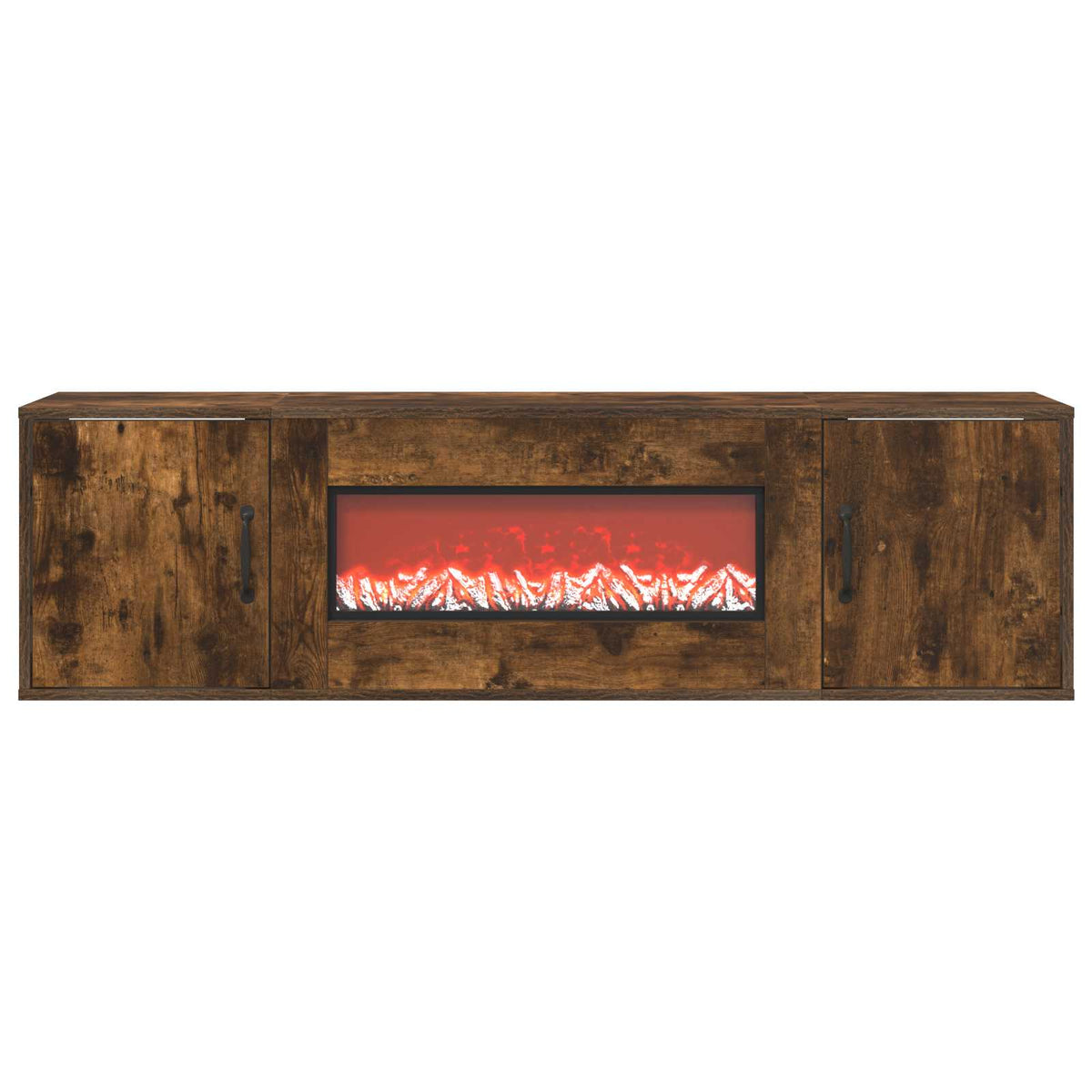 Electric Fireplace Smoked Oak 140.5 x 30 x 39 cm