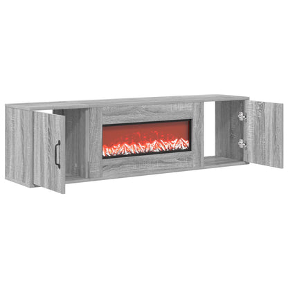 Electric Fireplace Grey Sonoma 140.5 x 30 x 39 cm
