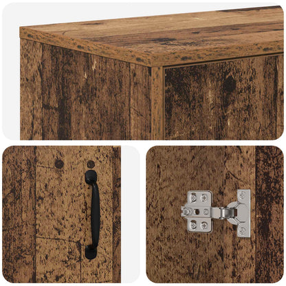 Electric Fireplace Old Wood 140.5 x 30 x 39 cm Engineered wood