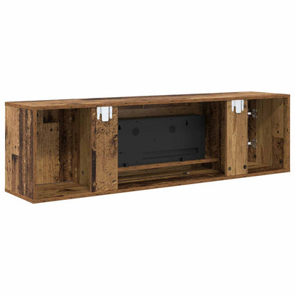 Electric Fireplace Old Wood 140.5 x 30 x 39 cm Engineered wood