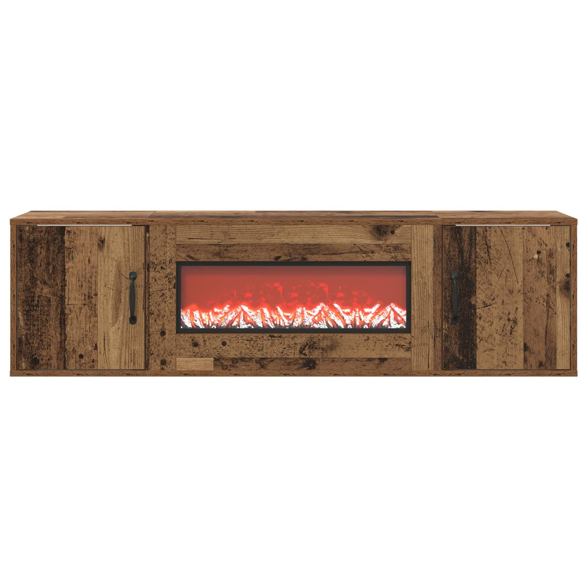 Electric Fireplace Old Wood 140.5 x 30 x 39 cm Engineered wood