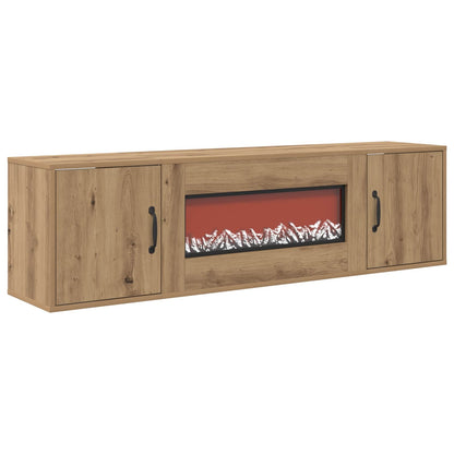 Electric Fireplace Artisan Oak 140.5 x 30 x 39 cm