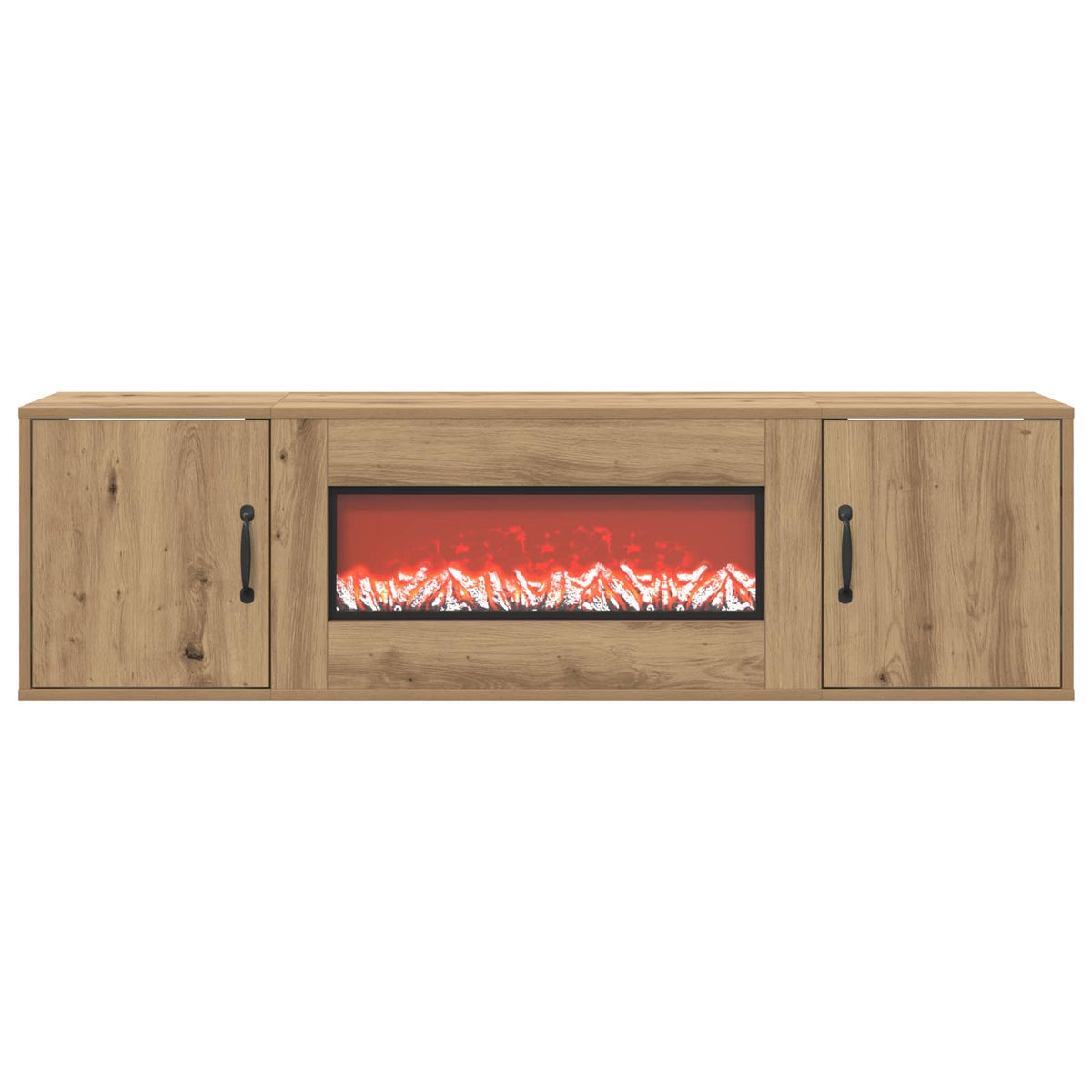 Electric Fireplace Artisan Oak 140.5 x 30 x 39 cm