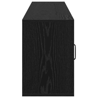 Electric Fireplace Black Oak 155 x 30 x 44 cm Engineered wood