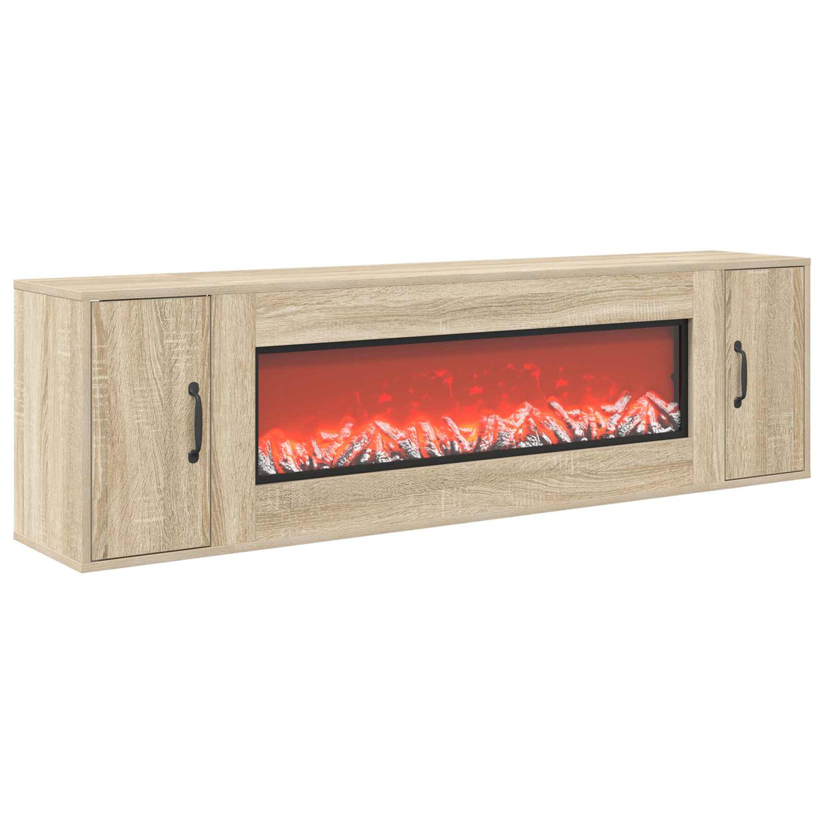 Electric Fireplace Sonoma 155 x 30 x 44 cm Engineered wood