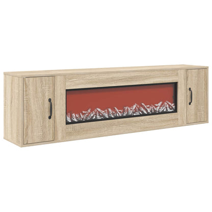 Electric Fireplace Sonoma 155 x 30 x 44 cm Engineered wood