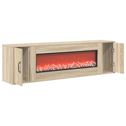 Electric Fireplace Sonoma 155 x 30 x 44 cm Engineered wood