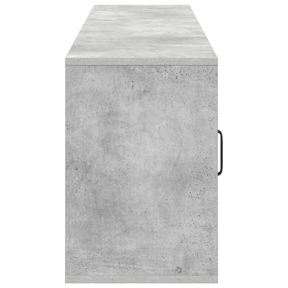 Electric Fireplace Concrete 155 x 30 x 44 cm Engineered wood