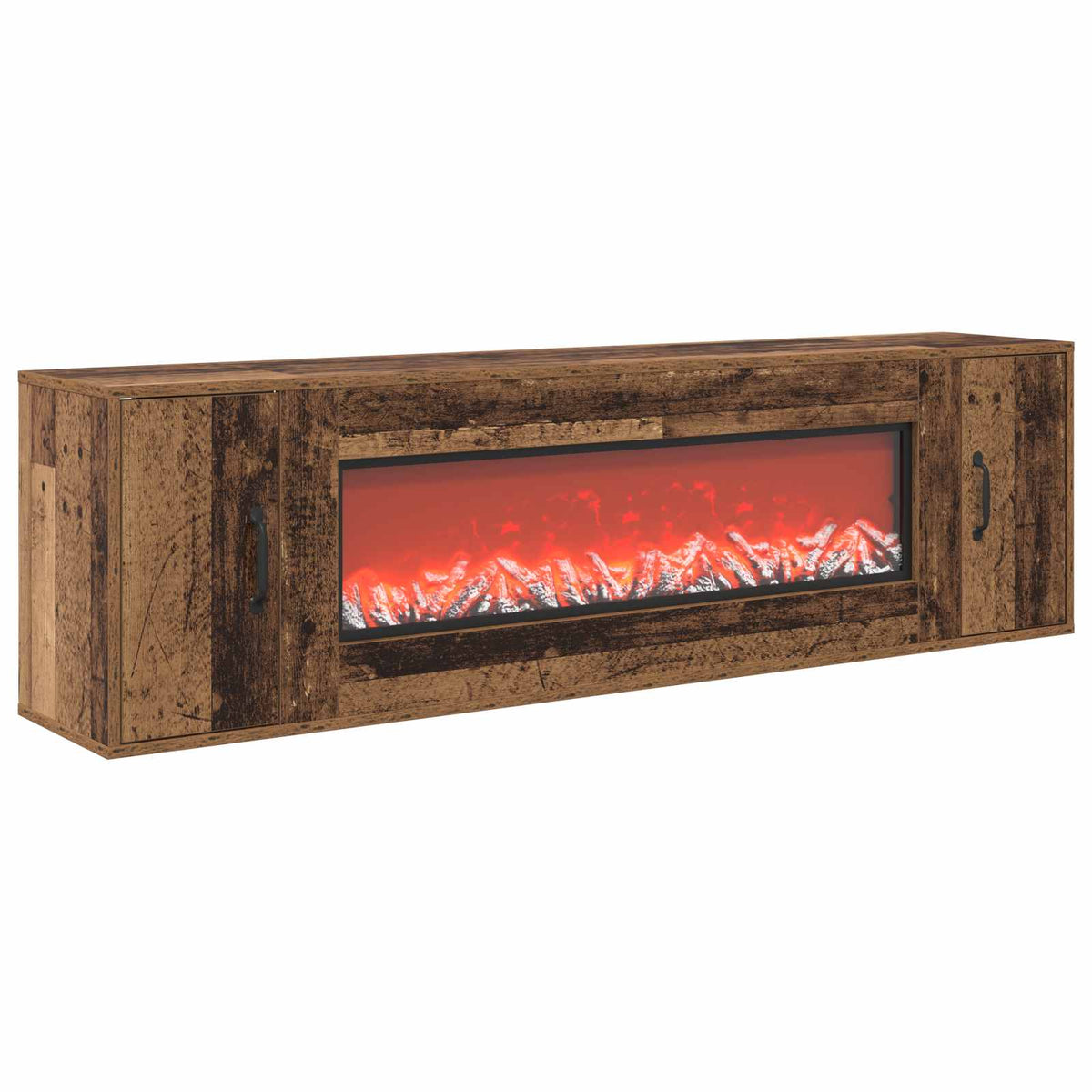 Electric Fireplace Old Wood 155 x 30 x 44 cm Engineered wood