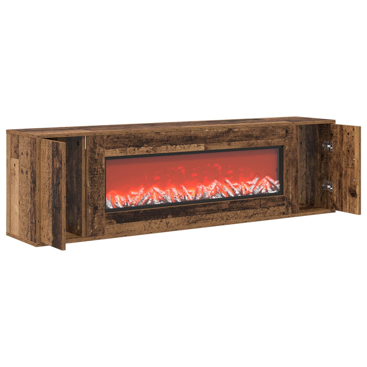 Electric Fireplace Old Wood 155 x 30 x 44 cm Engineered wood