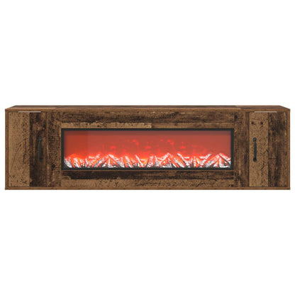 Electric Fireplace Old Wood 155 x 30 x 44 cm Engineered wood