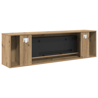 Electric Fireplace Artisan Oak 155 x 30 x 44 cm Engineered wood